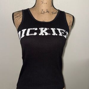 Dickies “Dickies Girl” Black and White Tank Top
